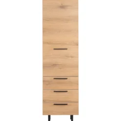 Opbergkast Paranno 197x055x42 cm bruin