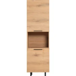 Opbergkast Paranno 197x055x42 cm bruin 2 deurs