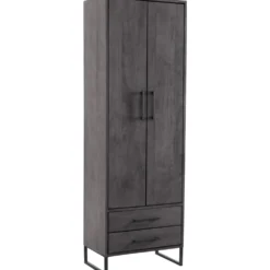 Opbergkast Piastra 64 cm zwart gesloten