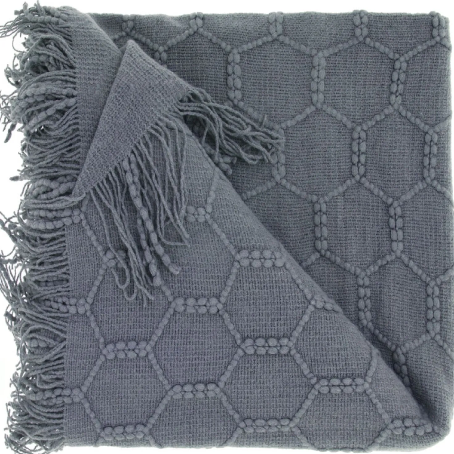 Plaid Collina 127x152cm donkergrijs