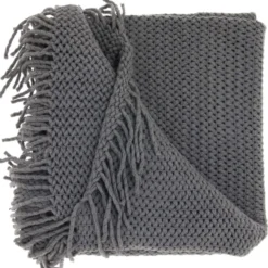 Plaid Gresso 127x152cm donkergrijs