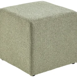 Poef Roby 45x45 cm lichtgroen vierkant