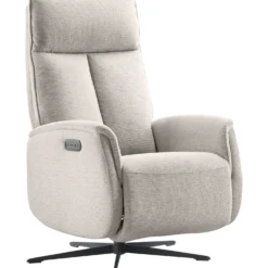 Relaxfauteuil Assele Elektrisch lichtgrijs
