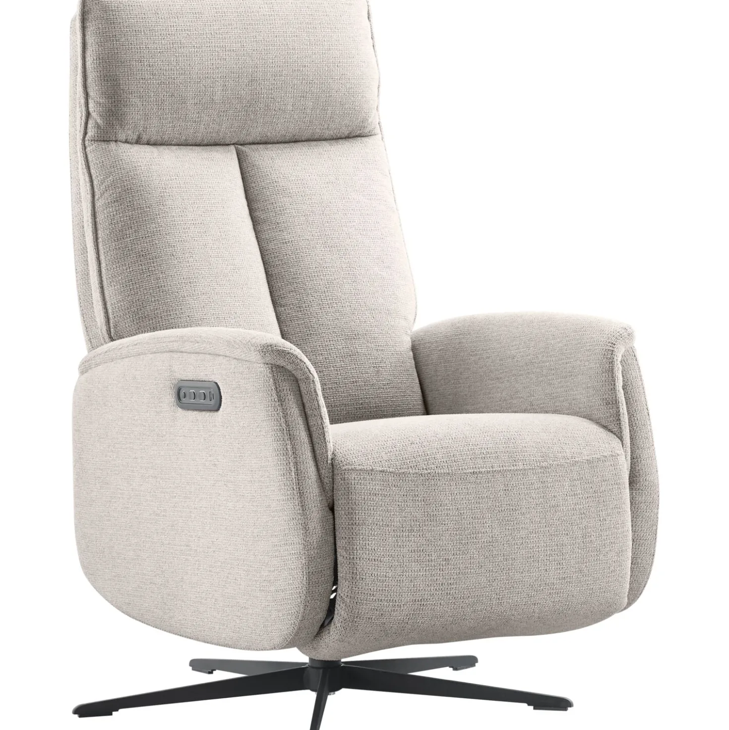 Relaxfauteuil Assele Elektrisch lichtgrijs