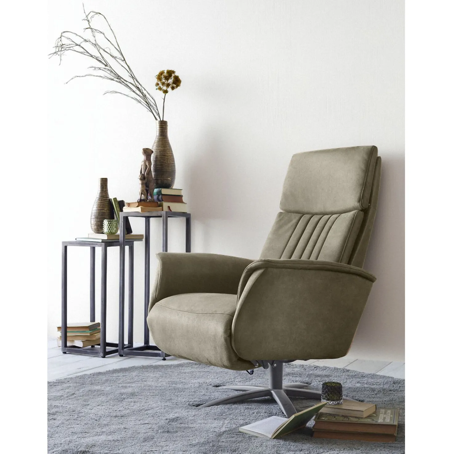Relaxfauteuil Initio Verstelbare rug en voetensteun