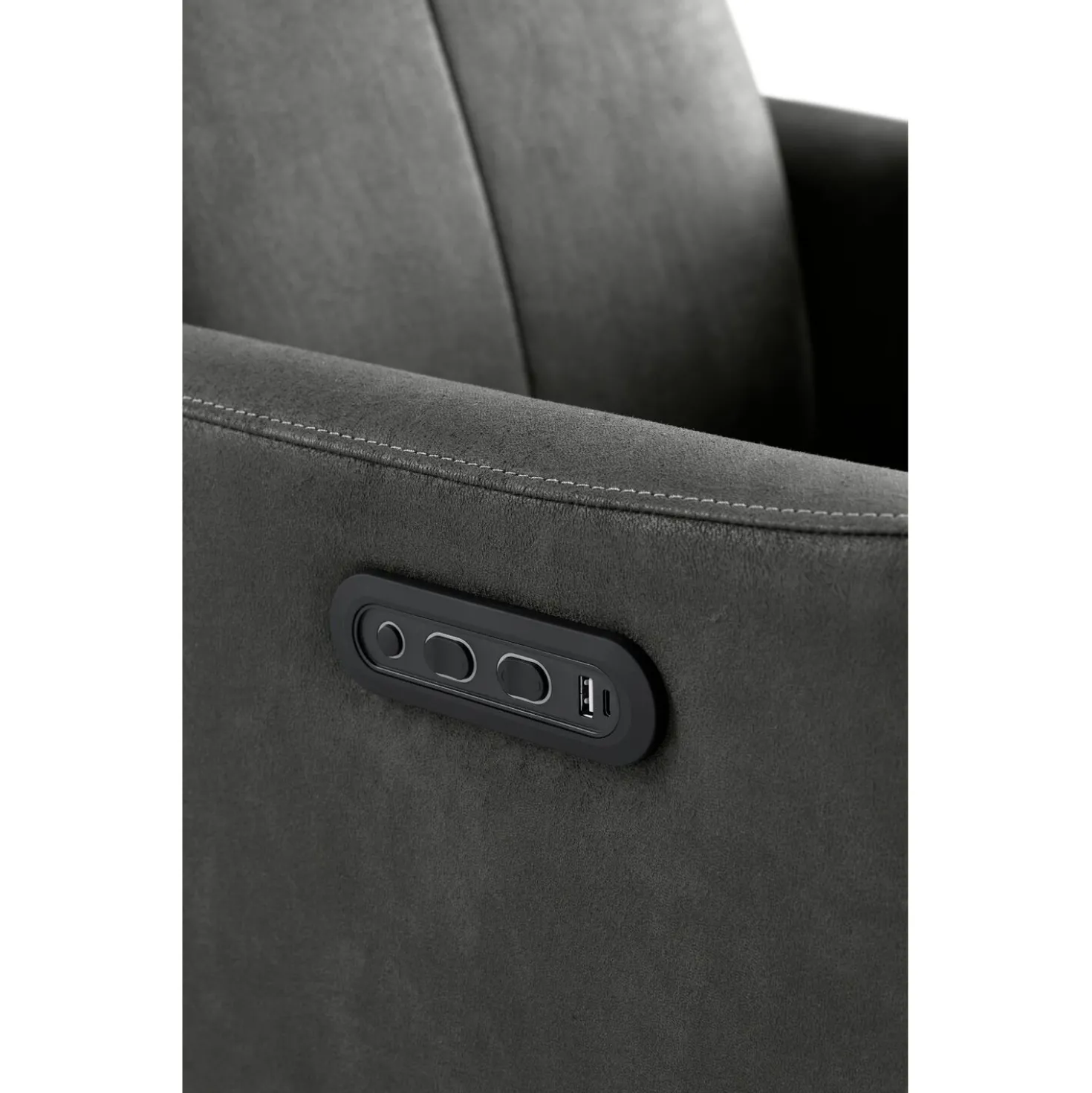 Relaxfauteuil Lanciare Elektrisch antraciet