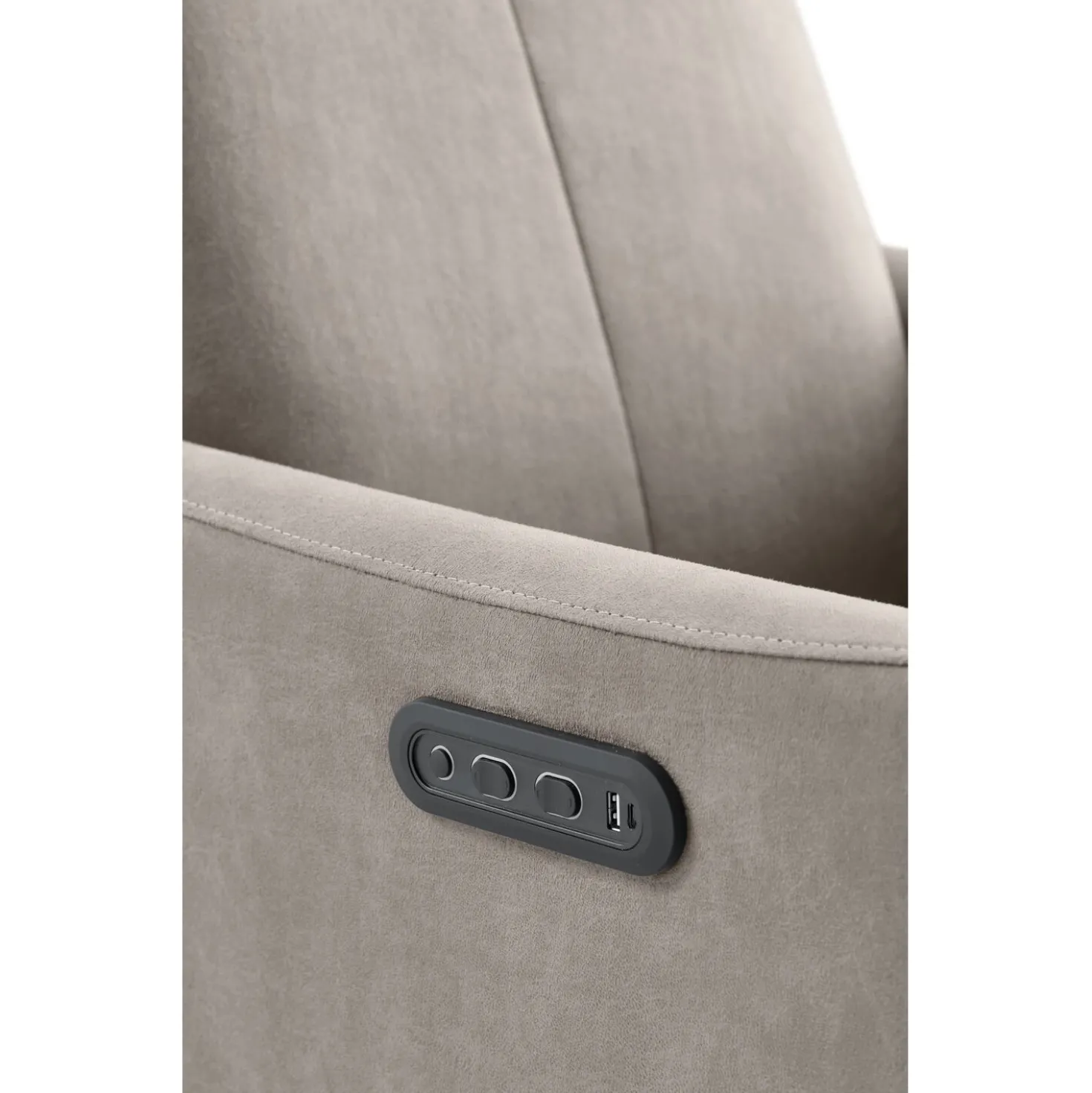 Relaxfauteuil Lanciare Elektrisch lichtgrijs