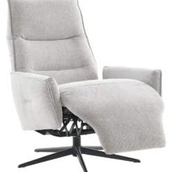 Relaxfauteuil Livo Handmatig verstelbaar lichtgrijs