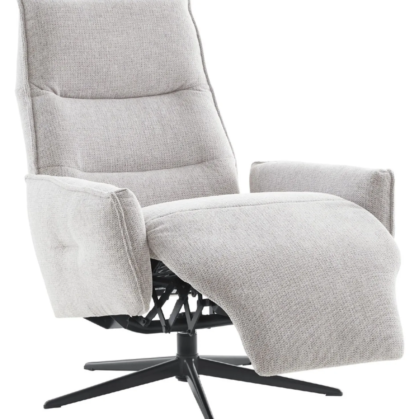 Relaxfauteuil Livo Handmatig verstelbaar lichtgrijs