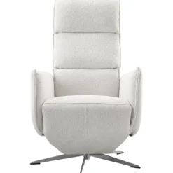Relaxfauteuil Moio Verstelbare rug en voetensteun M lichtgrijs