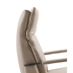 Relaxfauteuil Seduto Elektrisch leder beige
