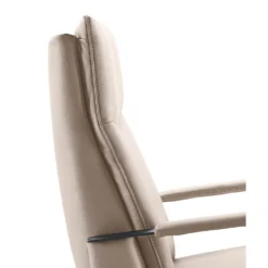 Relaxfauteuil Seduto Elektrisch leder beige