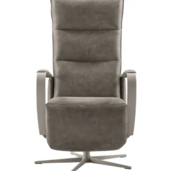 Relaxfauteuil Seduto Elektrisch microleder donkergrijs