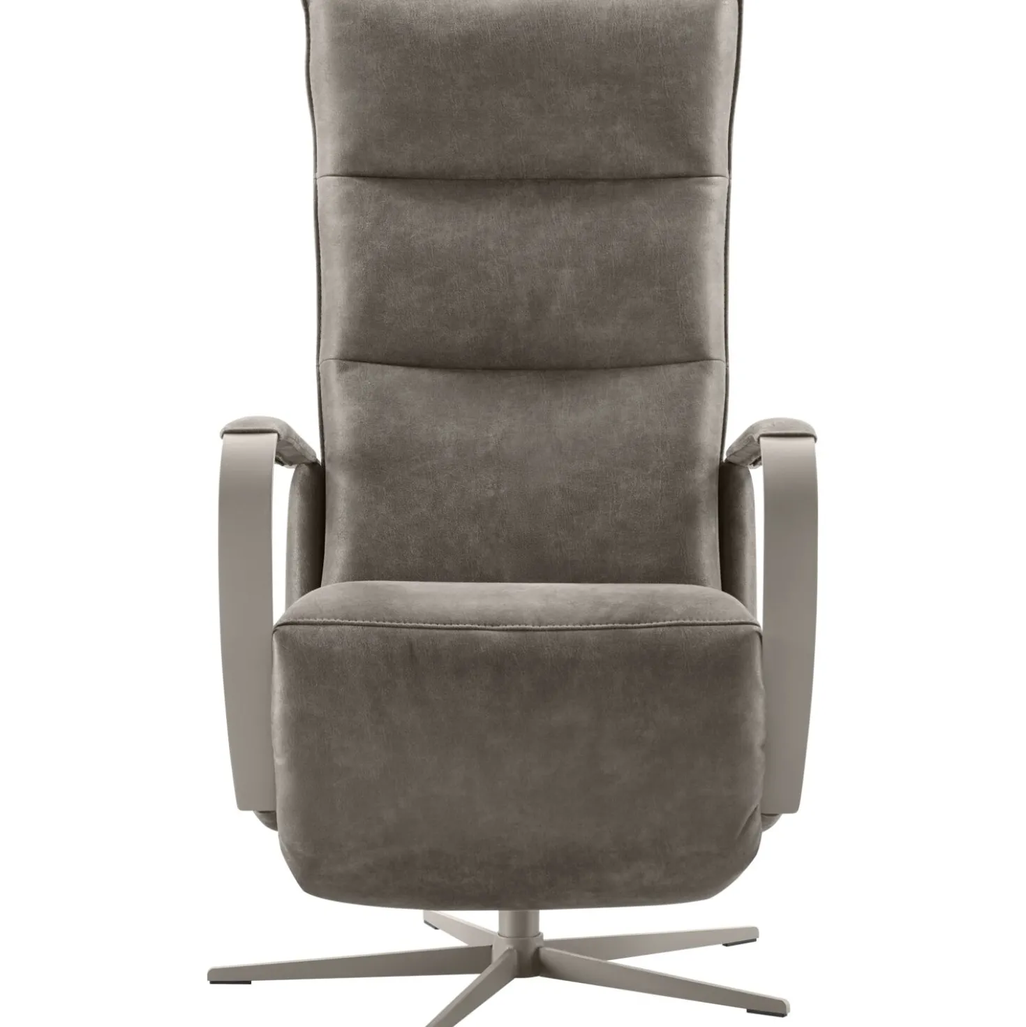 Relaxfauteuil Seduto Elektrisch microleder donkergrijs