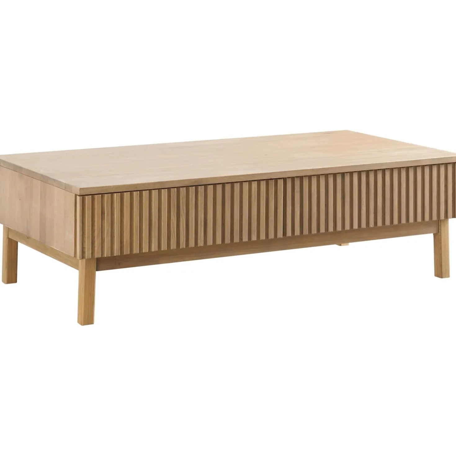 Salontafel Arrosto Eikenhout 70x135 cm rechthoekig light roast