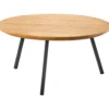 Salontafel Aska Teakhout 75 cm rond naturel brushed