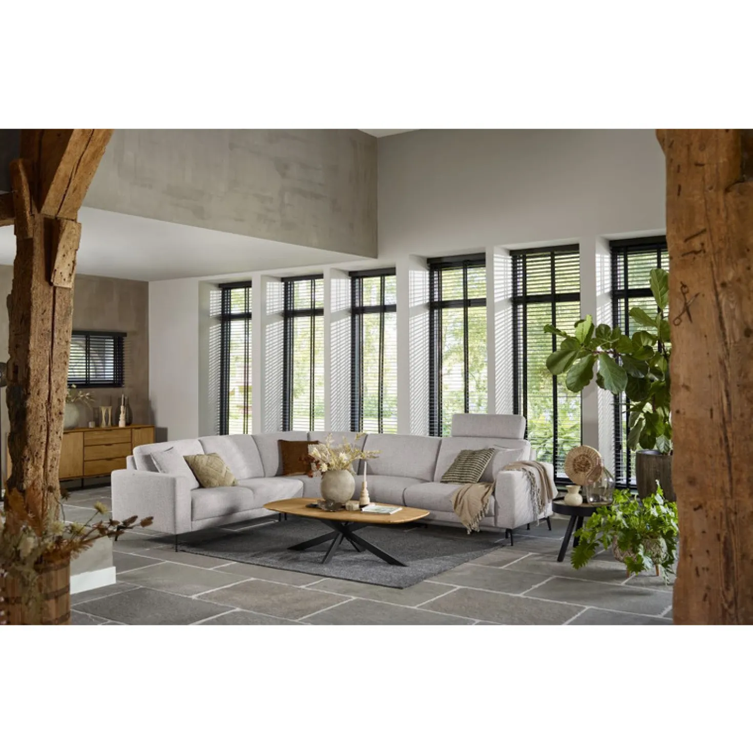 Salontafel Aska Teakhout 70x140 cm Deens ovaal naturel brushed