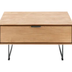 Salontafel Aska 80x80 cm vierkant naturel brushed