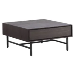 Salontafel Belvio 85x85 dark oak fineer