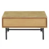 Salontafel Belvio 85x85 vierkant light oak