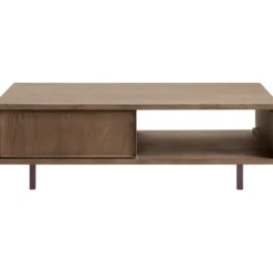 Salontafel Calvo Bruin 123x64 cm rechthoekig