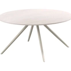 Salontafel Cercio Keramiek 80 cm rond wit