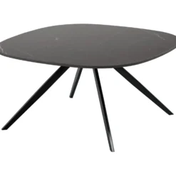 Salontafel Fitura Keramiek 80x80 cm vierkant zwart