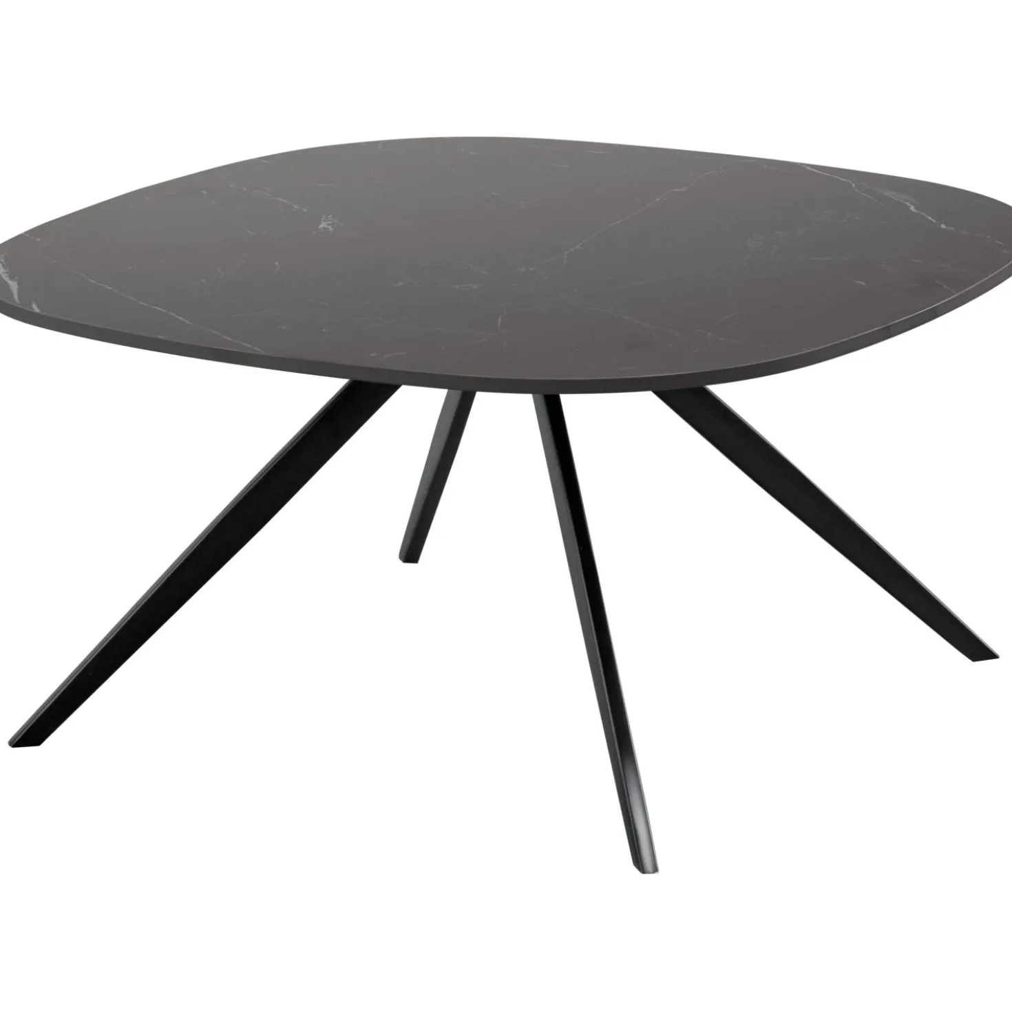 Salontafel Fitura Keramiek 80x80 cm vierkant zwart