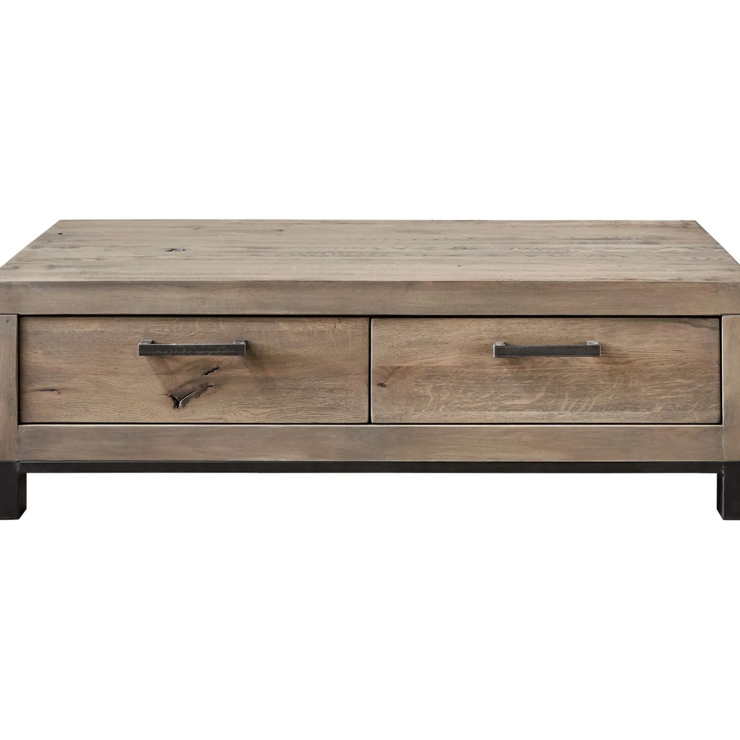 Salontafel HEVANO Eikenhout 65x132 cm rechthoekig moose