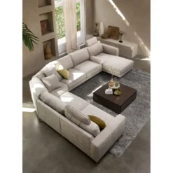 Salontafel Lavio Eikenhout 86x86 cm vierkant grafiet