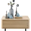 Salontafel Lirona Old oak 82 cm vierkant