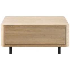 Salontafel Lirona Old oak 82 cm vierkant
