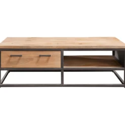 Salontafel Mesola 65x130 cm rond mango natural
