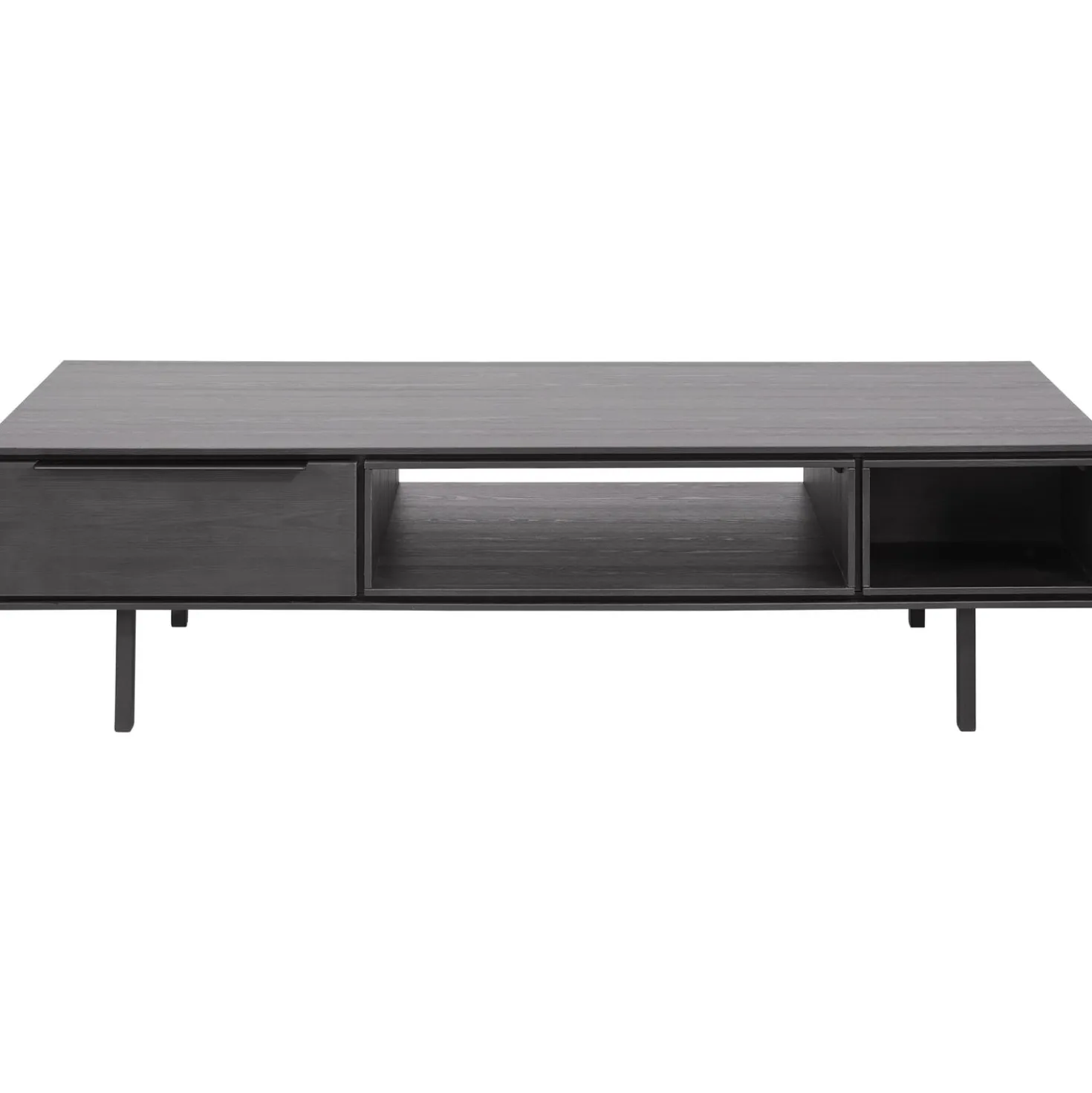 Salontafel Nero 67x135 cm rond noir
