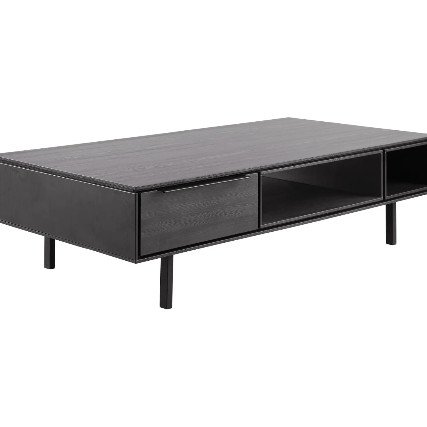 Salontafel Nero 67x135 cm rond noir