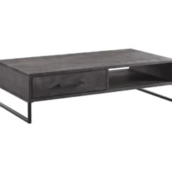 Salontafel Piastra 126x64 cm zwart