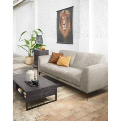 Salontafel Piastra 126x64 cm zwart