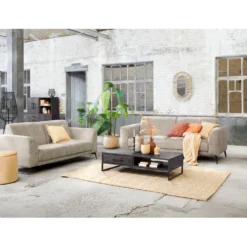 Salontafel Piastra 126x64 cm zwart