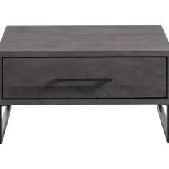 Salontafel Piastra 64x64 cm zwart