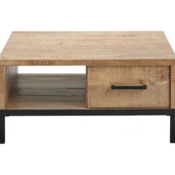 Salontafel Ricardi 90x90 cm vierkant mango