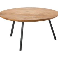 Salontafel Romaro Teakhout 75 cm rond mix rough