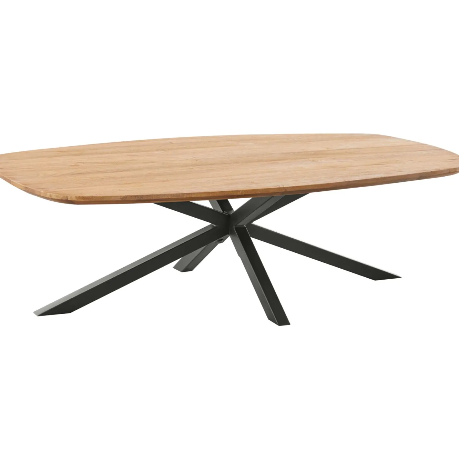 Salontafel Romaro Teakhout 140x70 cm Deens ovaal mix rough