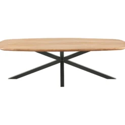 Salontafel Romaro Teakhout 140x70 cm Deens ovaal mix rough