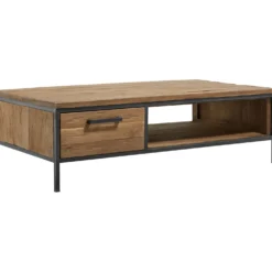 Salontafel Romaro Teakhout 135x67 cm rechthoekig mix rough