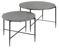 Salontafelset Pilunio 64 en 84 rond nikkel