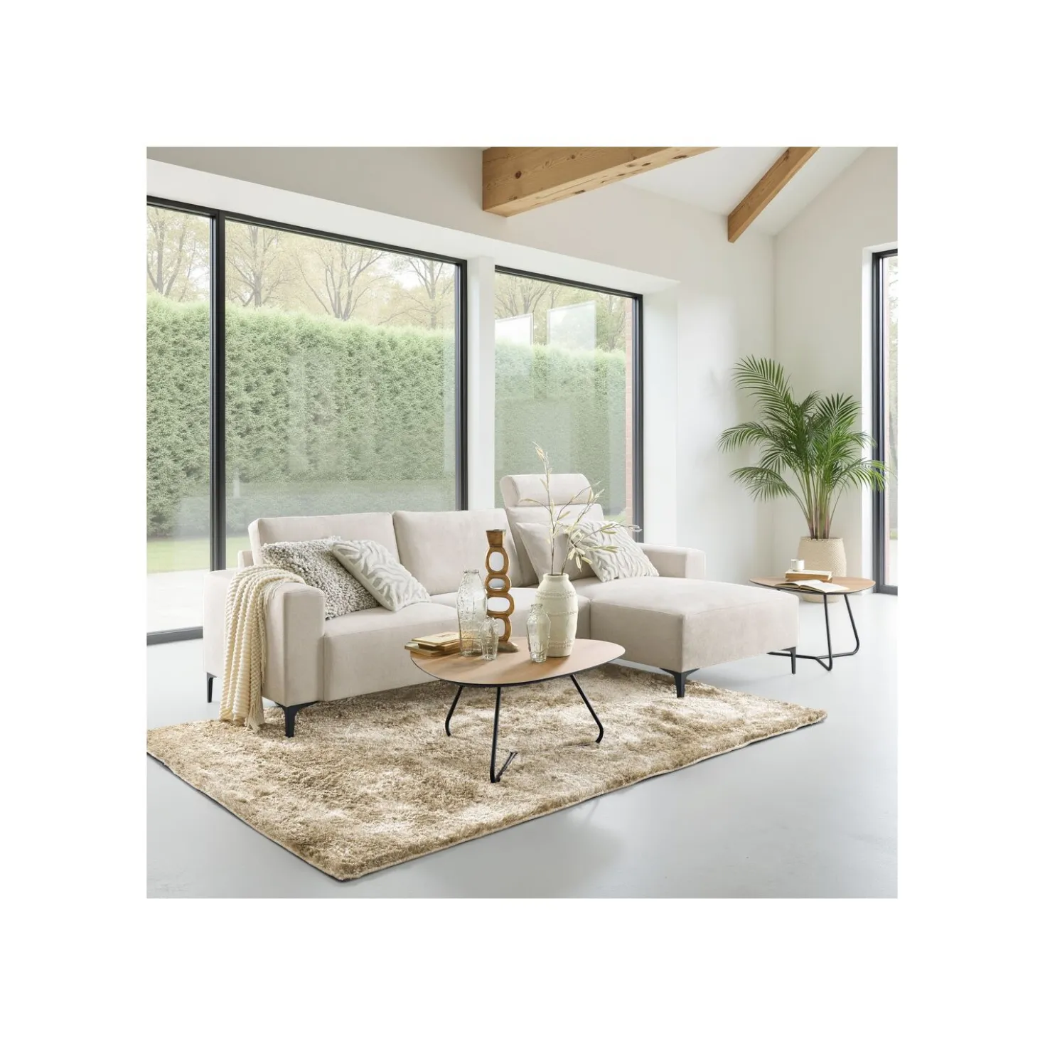 Salontafelset Tidino 67 en 83 cm organisch