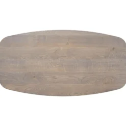 Salontafel Tavolo Eikenhout 70x140 cm Deens ovaal grijs