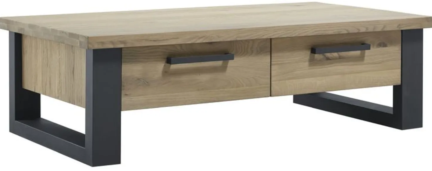 Salontafel Verato Eikenhout 70x140 cm rechthoekig natural grey