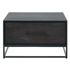 Salontafel Vinito (65 CM) eiken fineer zwart