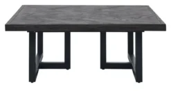 Salontafel Vinito 95x95 eiken fineer zwart